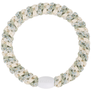 Kknekki Mix Ivory Glitter Dusty Lind Green Haargummi