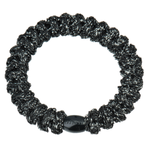 KKNEKKI-Lace-Dark-Grey-Glitter-Haargummi