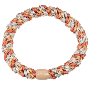 KKNEKKI Mix Light grey-Teracotta glitter -Haargummi
