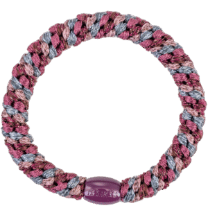KKNEKKI Mix Rosewood steel grey glitter -Haargummi