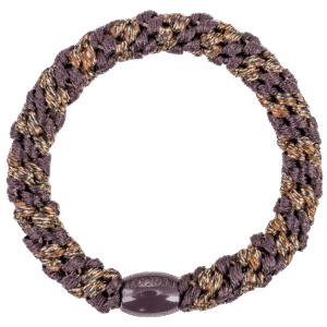 KKNEKKI Brown-Coffe glitter stripe Haargummi